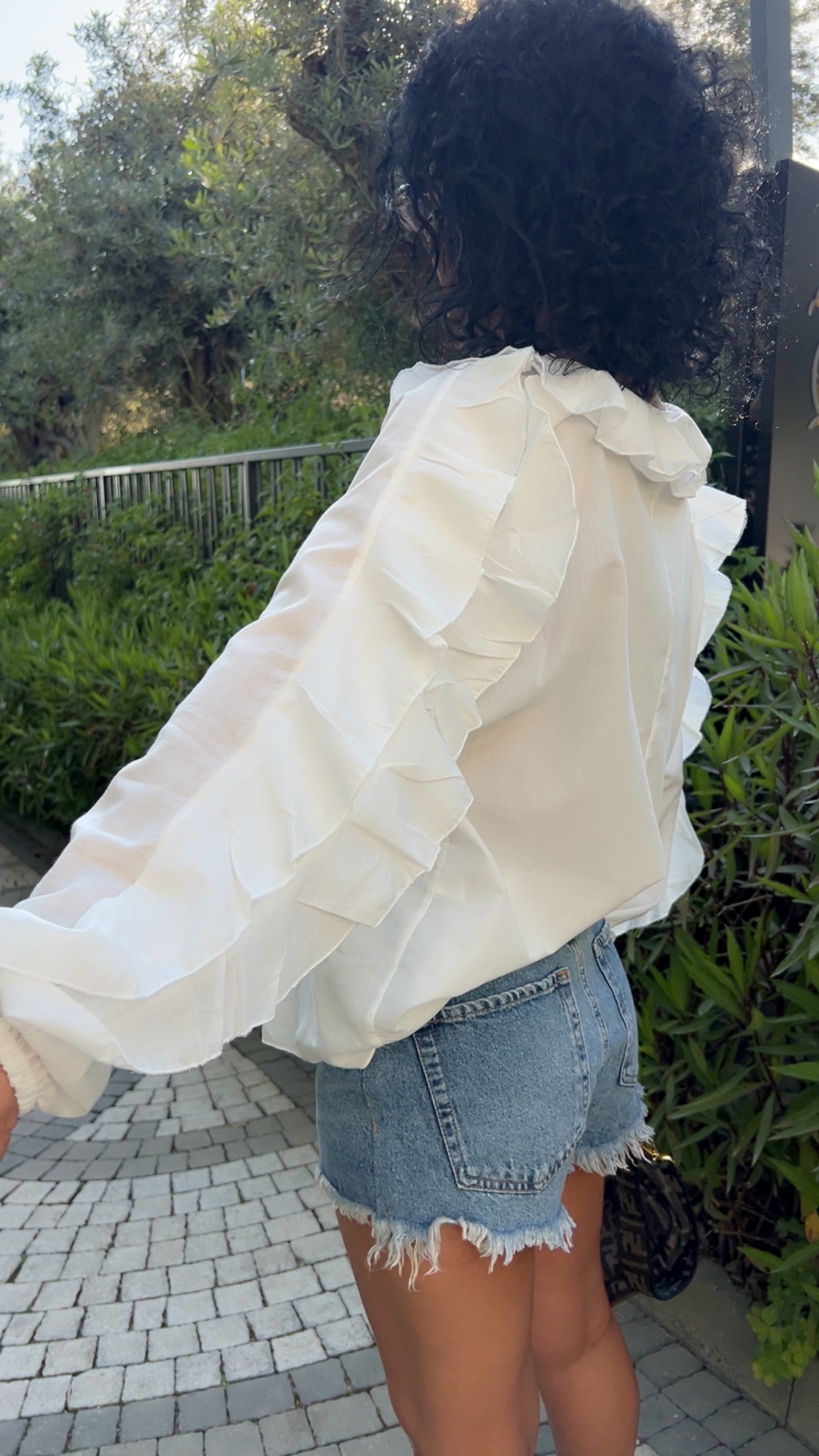 Bağlamalı Jean Şort