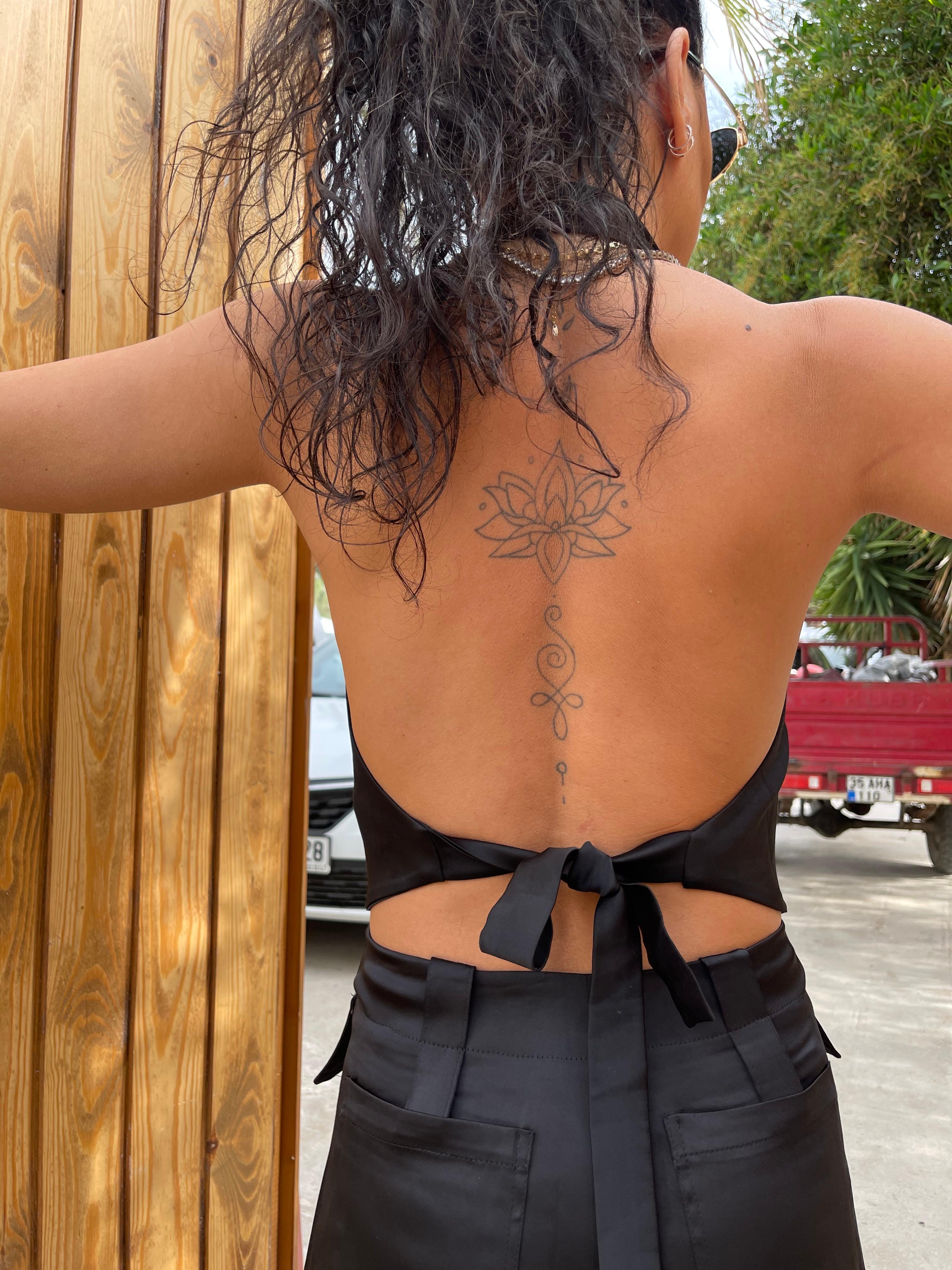 PREMİUM SATWN KUMAŞ SIRT DEKOLTELİ YELEK - PANTOLON TAKIM