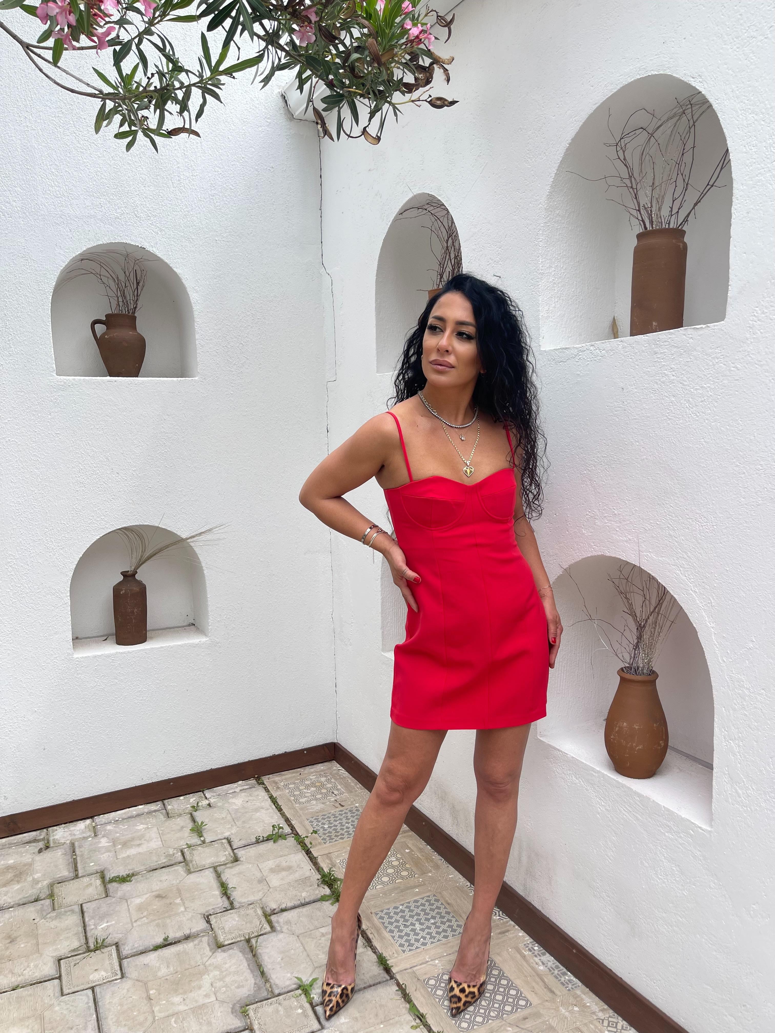 KUPLU KALP YAKA ELBİSE