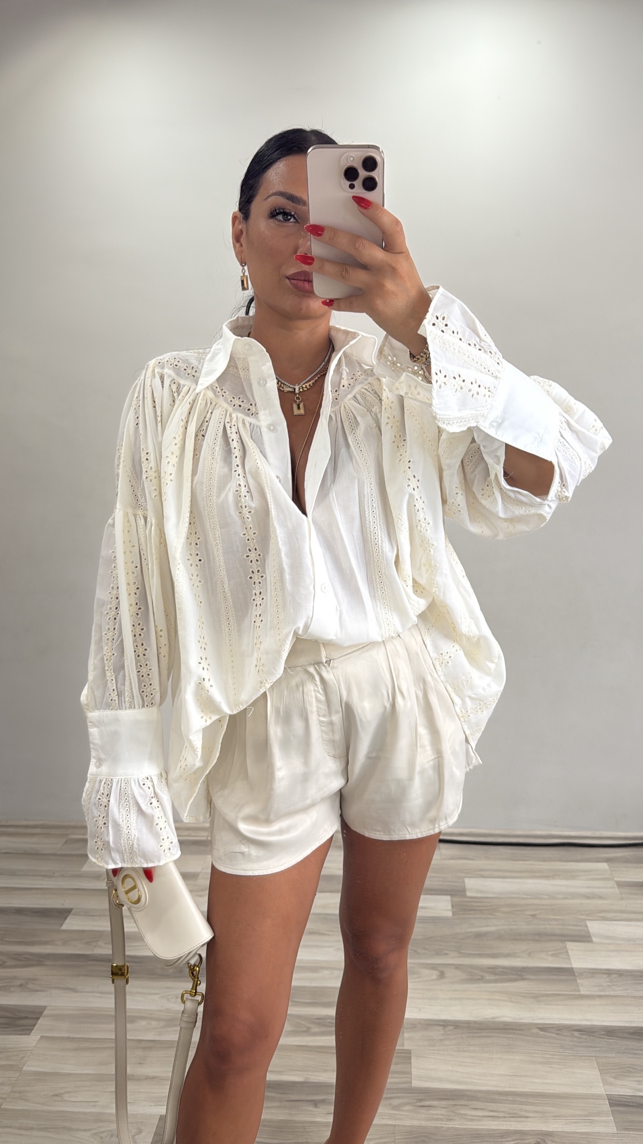 FİSTO DETAY KETEN GÖMLEK