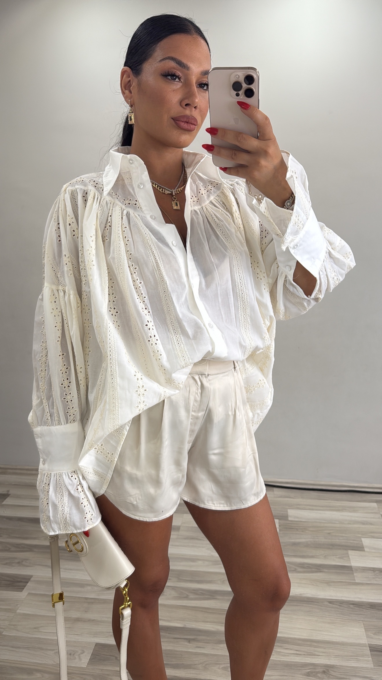 FİSTO DETAY KETEN GÖMLEK