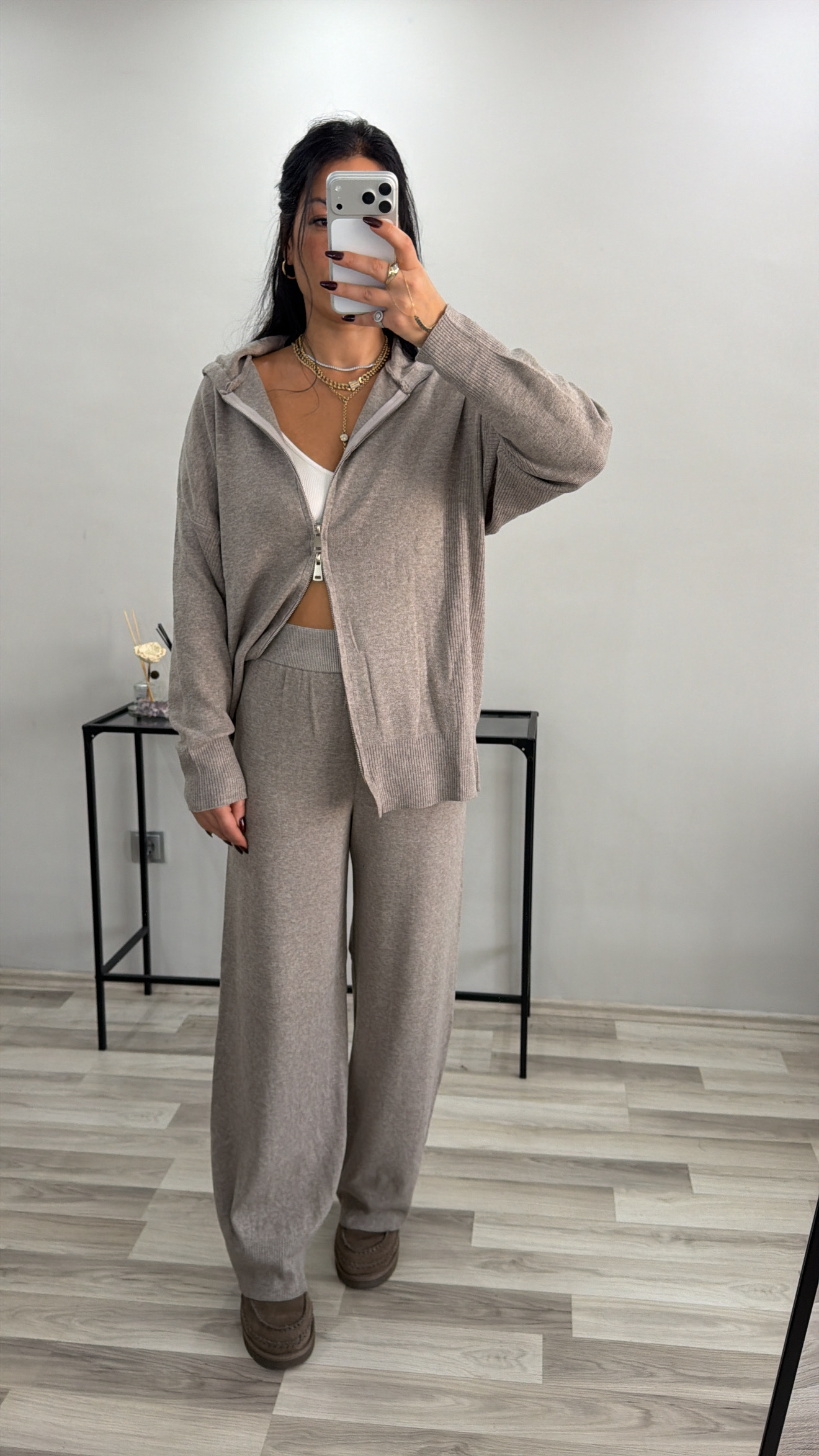 TAŞ RENGİ TRİKO TAKIM