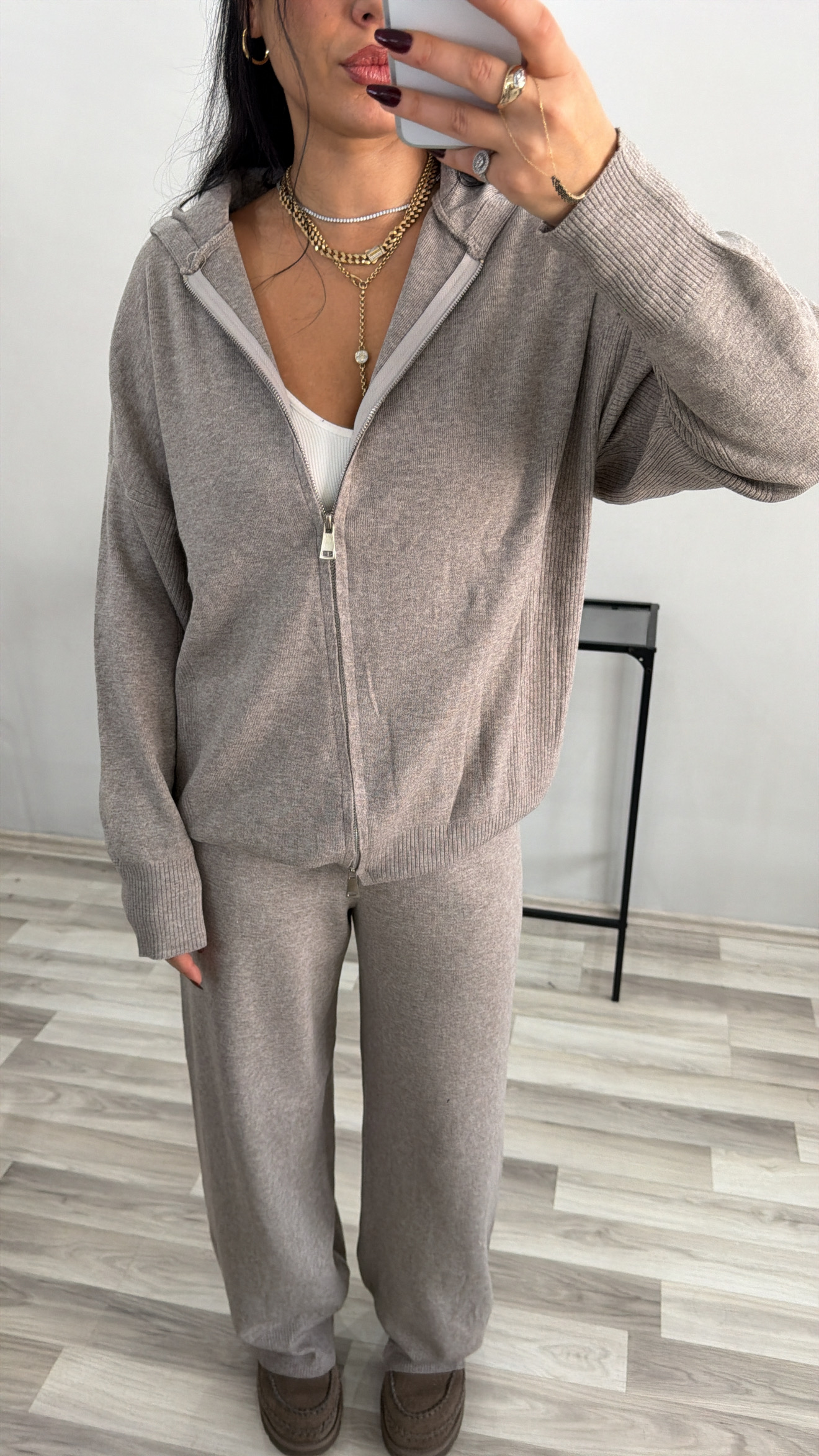 TAŞ RENGİ TRİKO TAKIM