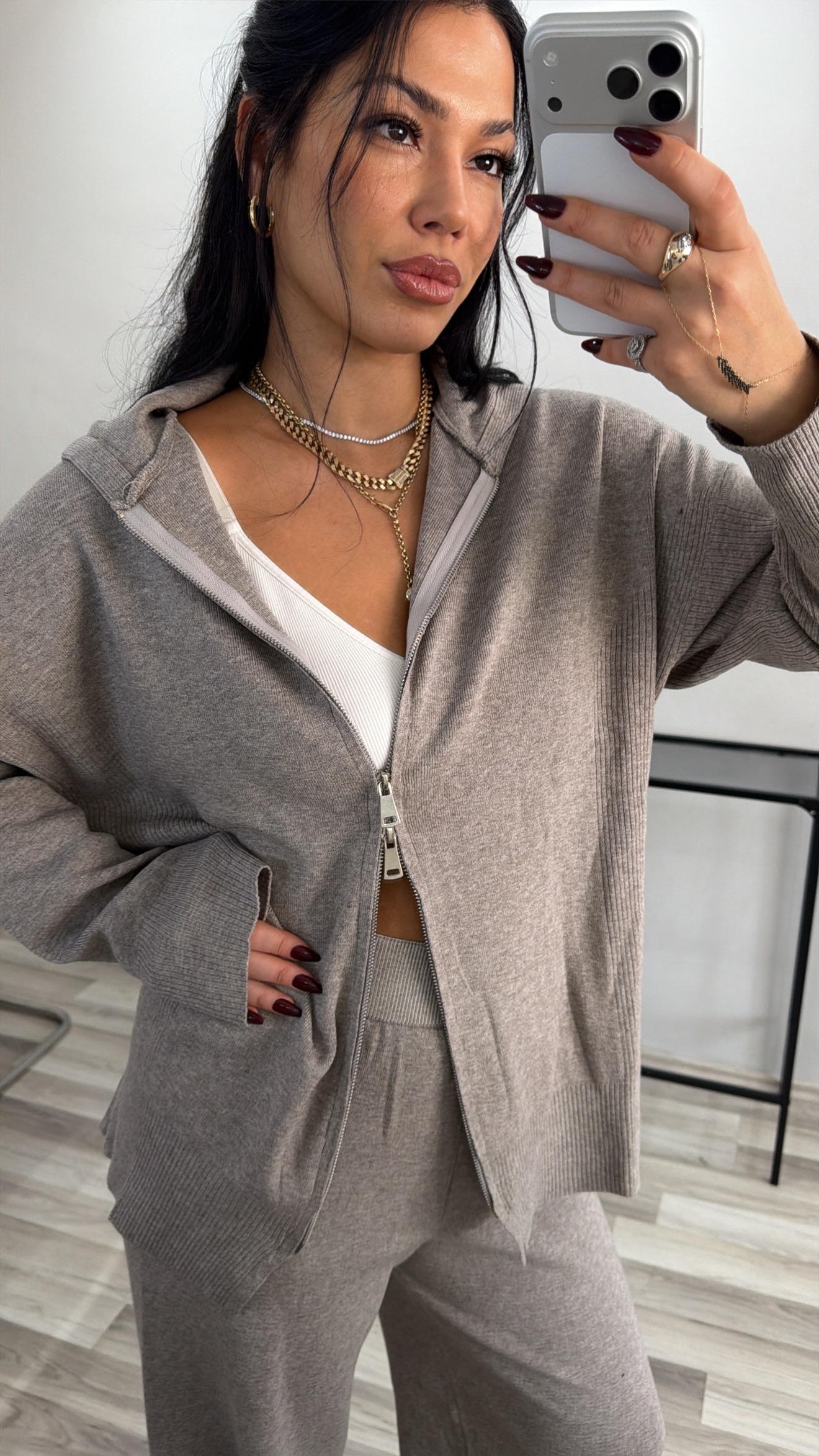 TAŞ RENGİ TRİKO TAKIM