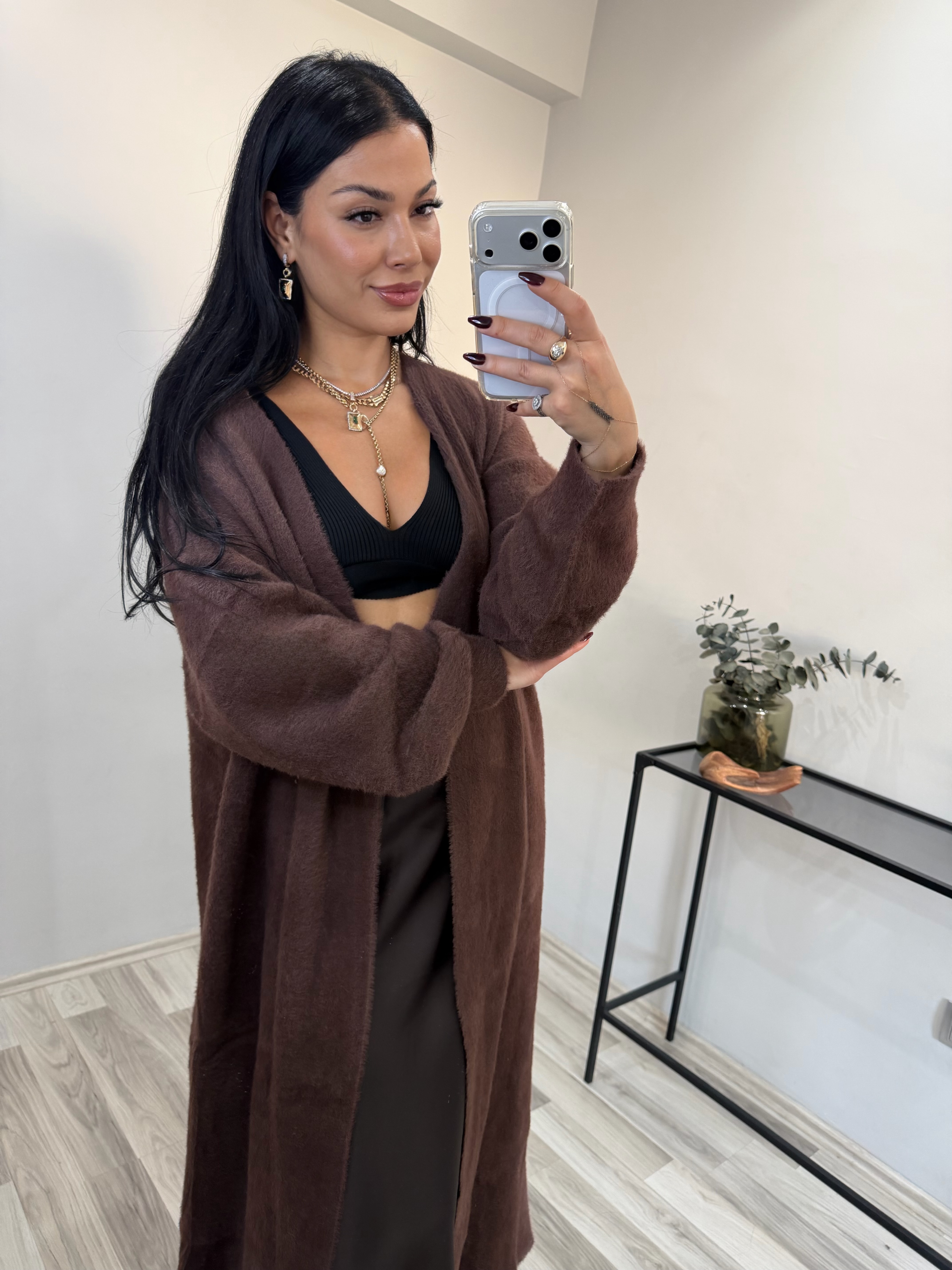 ACI KAHVE KALIN ÖRME YUMOŞ HIRKA