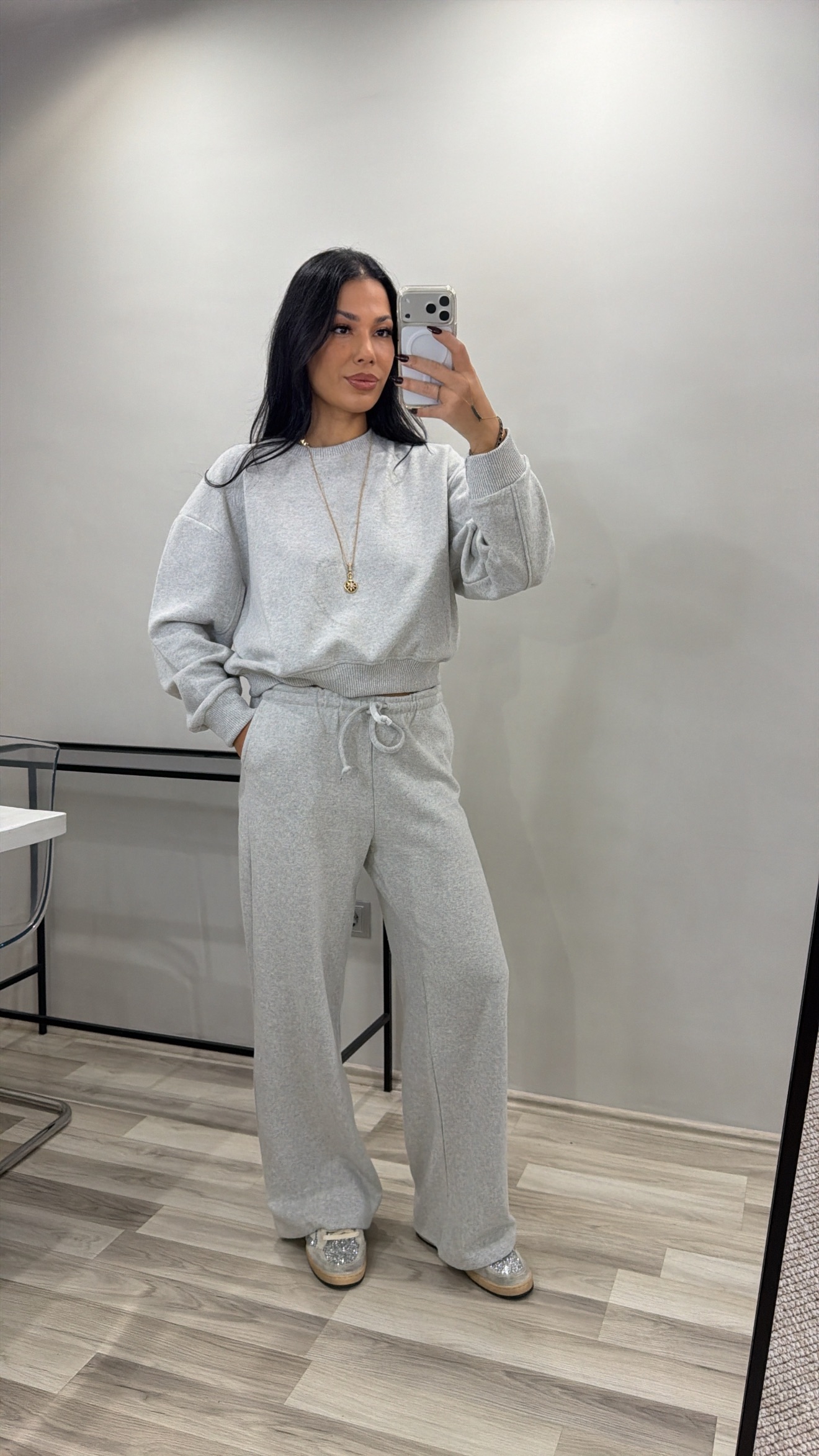 GRİ RENK SELANİK KUMAŞ TAKIM