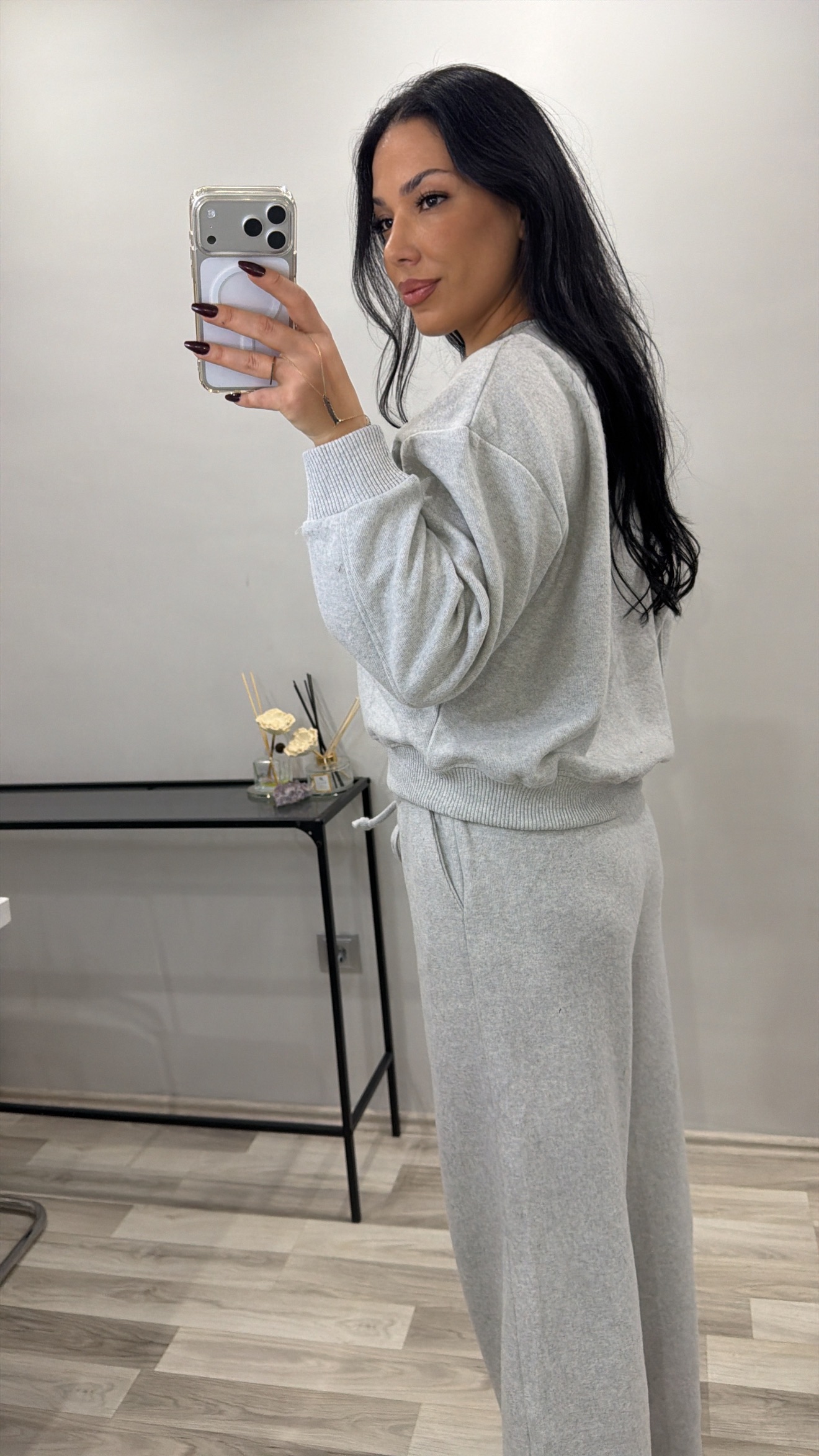 GRİ RENK SELANİK KUMAŞ TAKIM