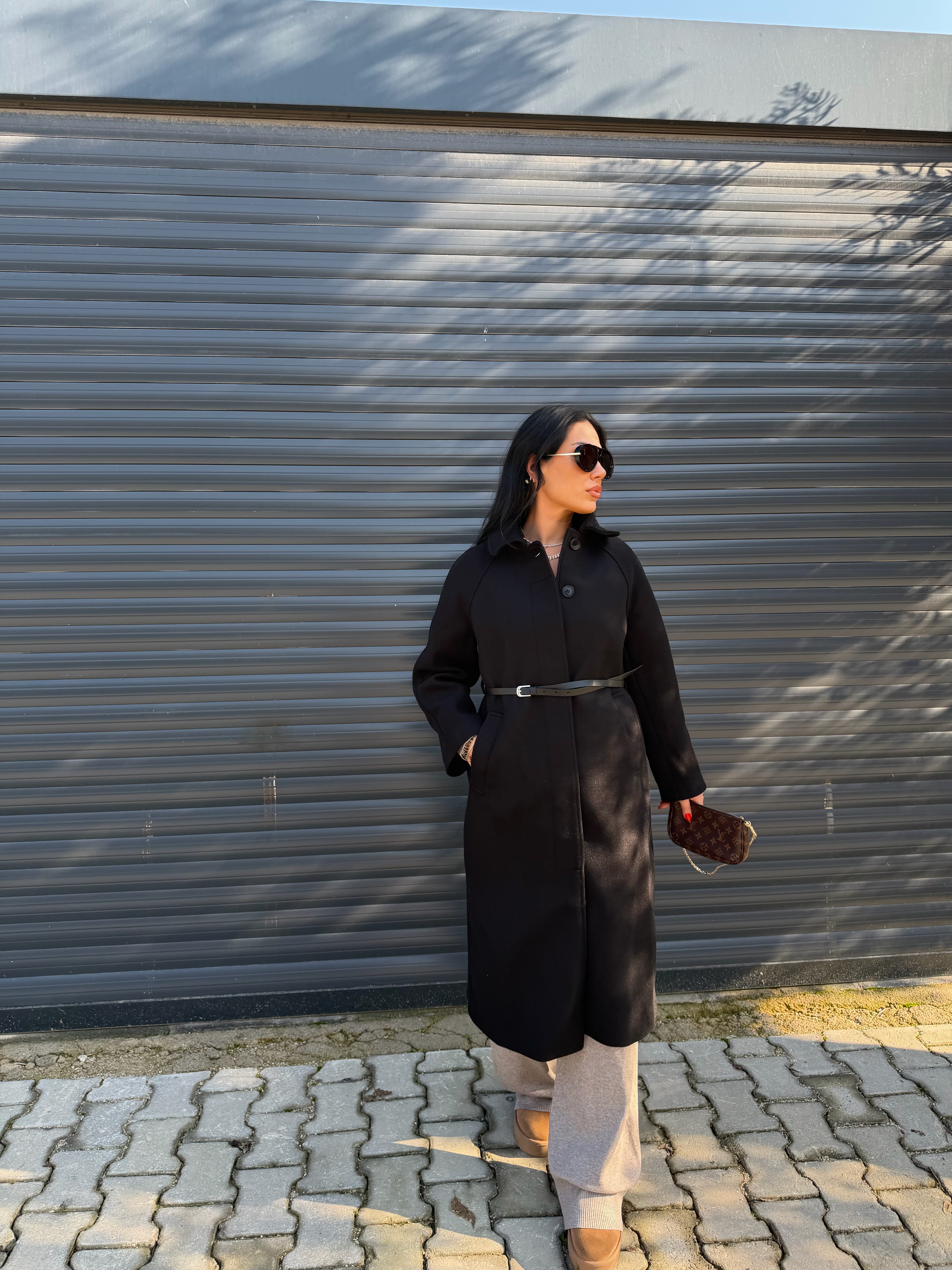 MASSİMO SİYAH KAŞE KABAN